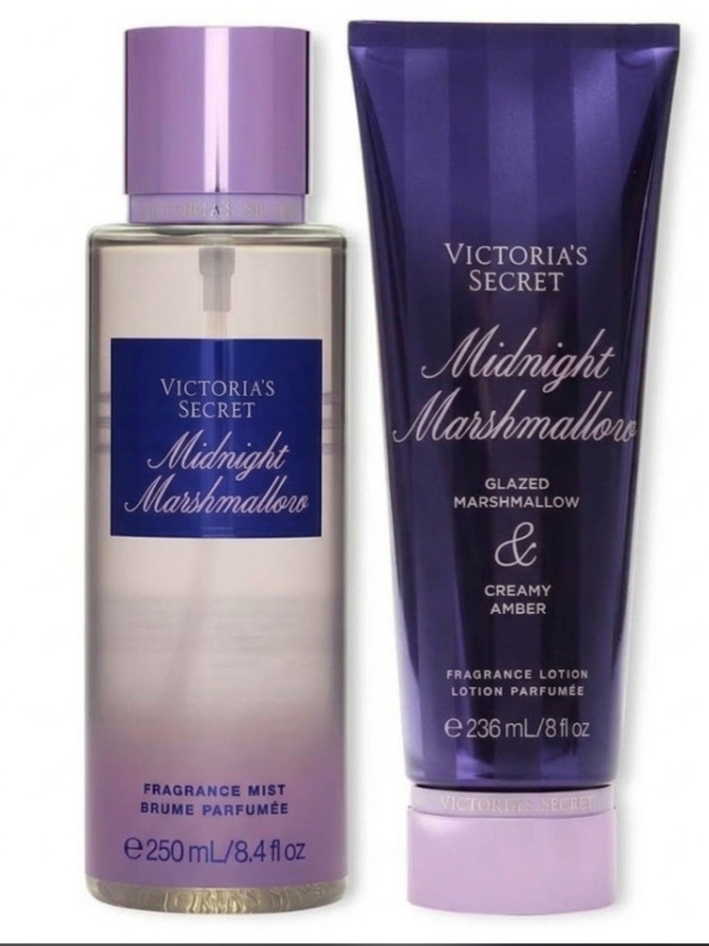 Victoria's Secret Midnight Marshmallow Mist & Lotion - Purple
